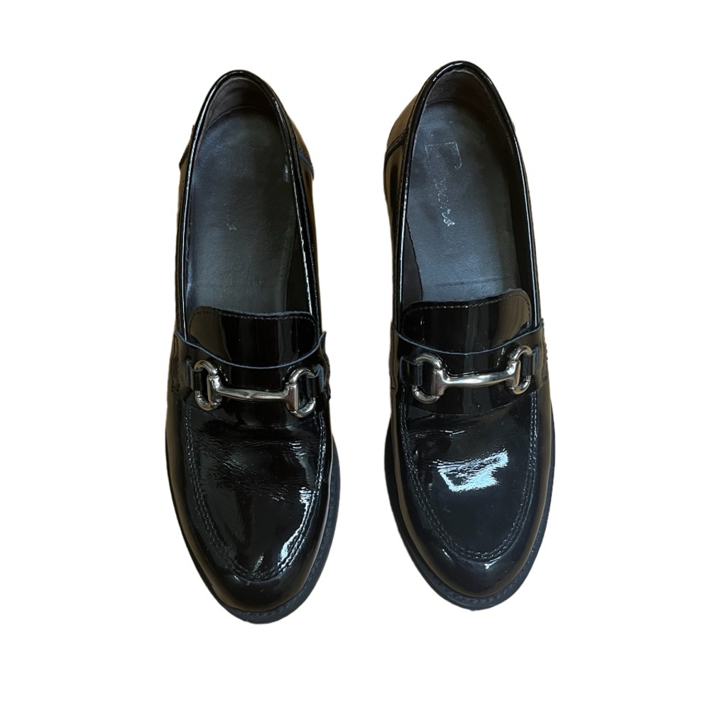 Browns Horsebit Black Patent Leather Loafers